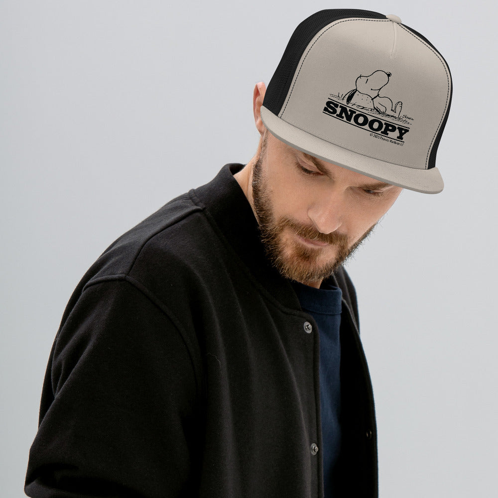 Peanuts Relaxing Snoopy Trucker Hat