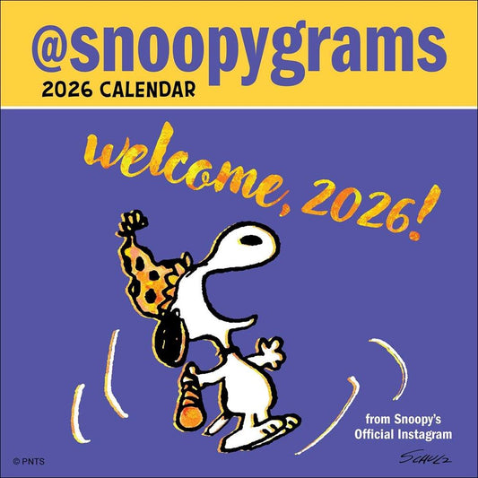 Peanuts®: @Snoopygrams 2026 Mini Wall Calendar-0