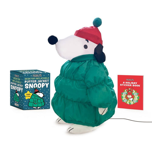 Peanuts: Desktop Inflatable Puffer Jacket Snoopy : Stands 14" Tall-0
