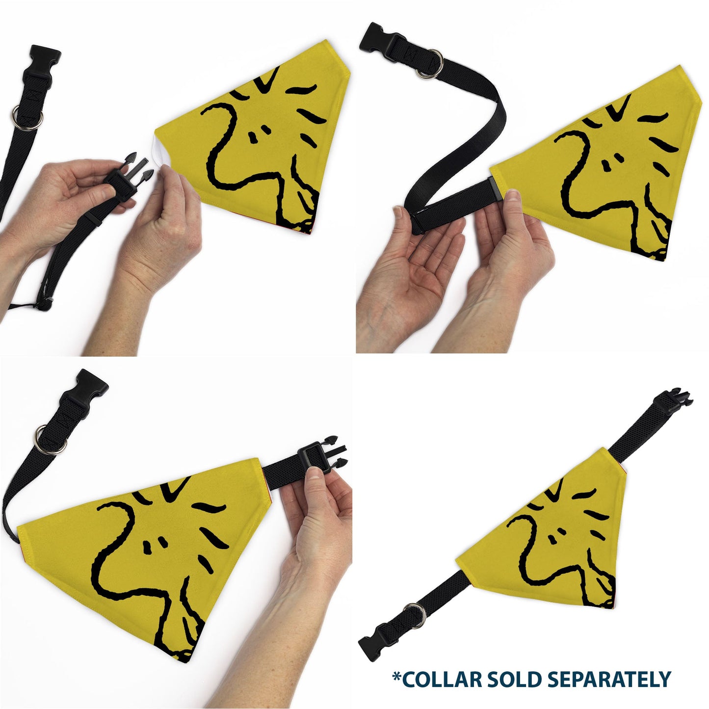 Woodstock Pose Yellow Pet Bandana