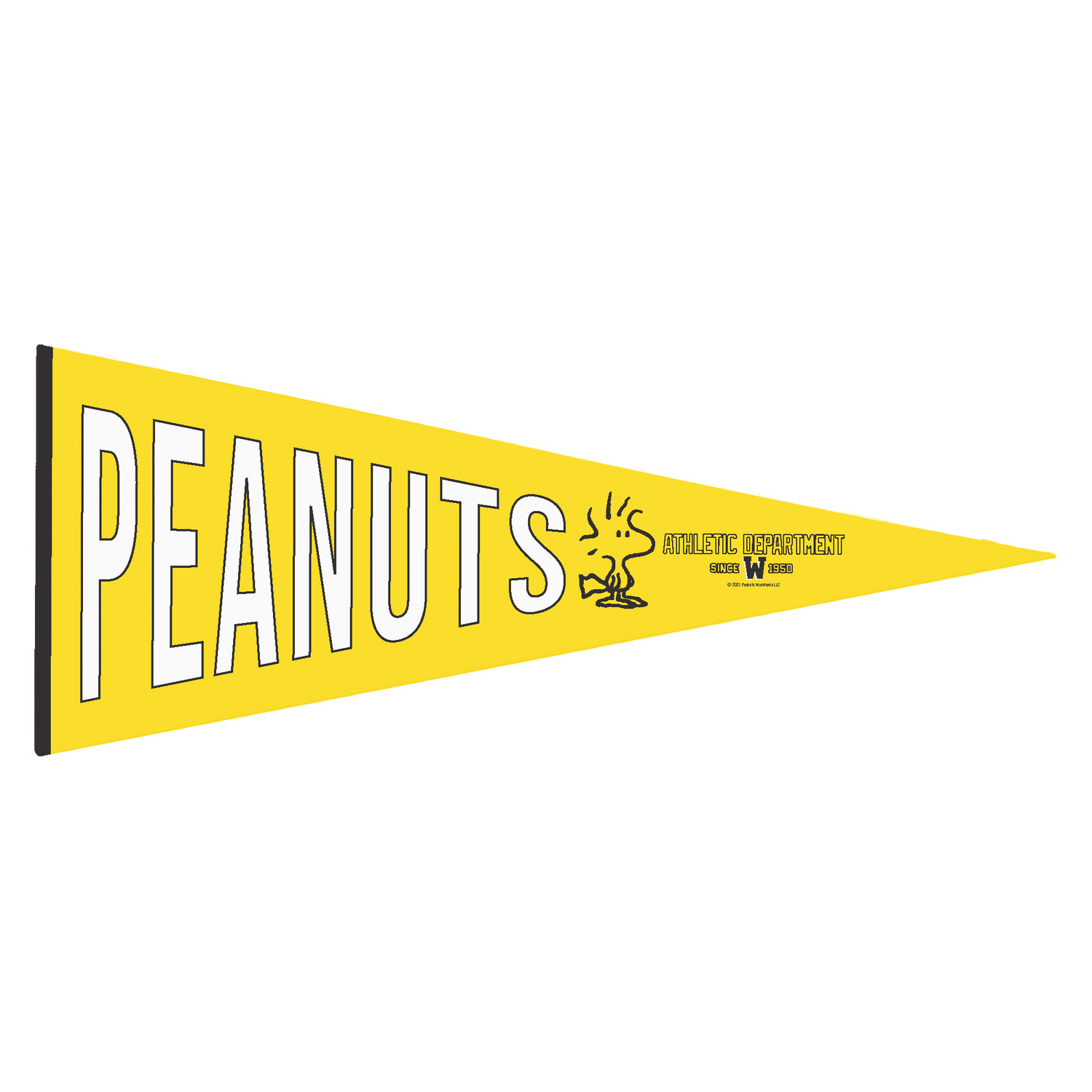 Peanuts Woodstock Athletic Department Pennant Flag  White