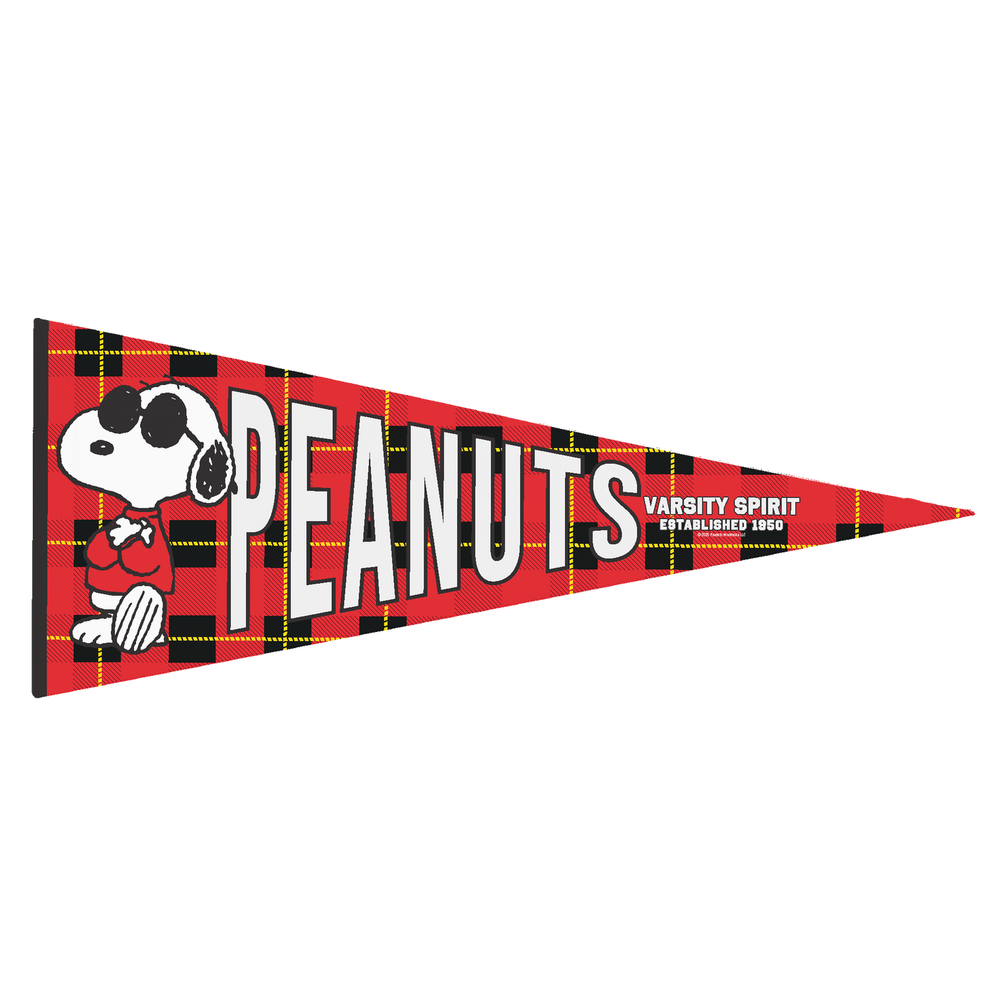Peanuts Joe Cool Varsity Spirit Pennant Flag White