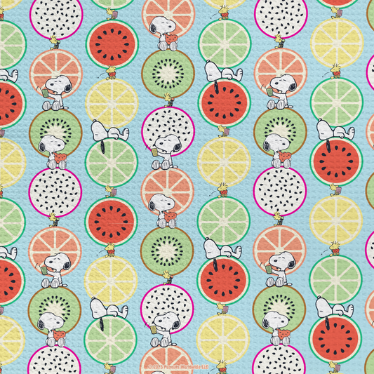 Peanuts Fruits Waffle Tea Towel-1