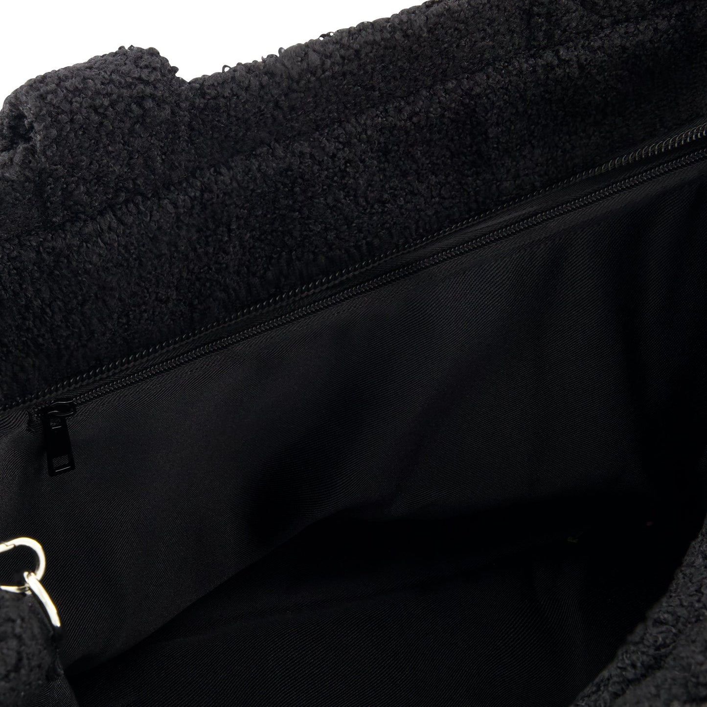 Soft sherpa travel tote with trolley strap for luggage attachment