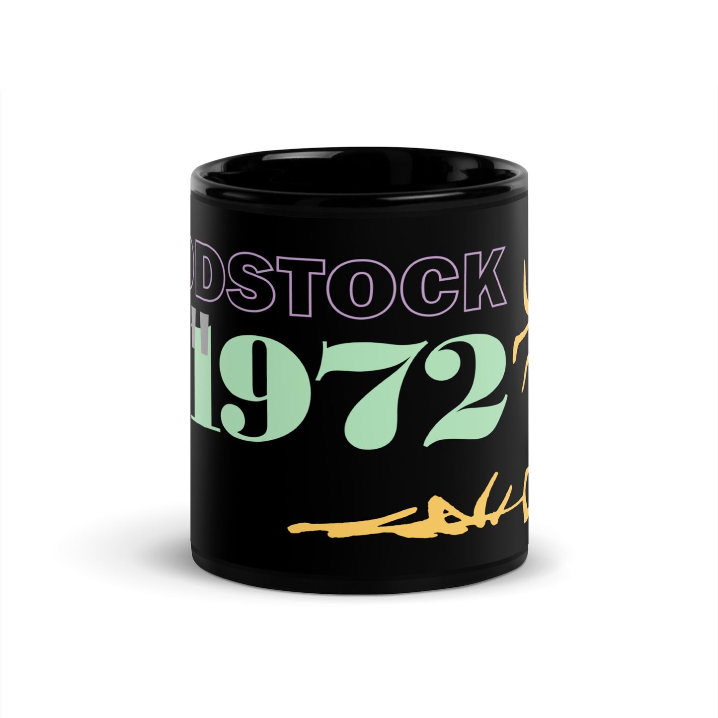 Woodstock 1972 Black Mug