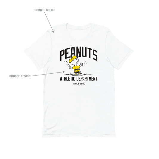 Choose Your Favorite Character Peanuts Athletic Department Customized Adult T-Shirt-2