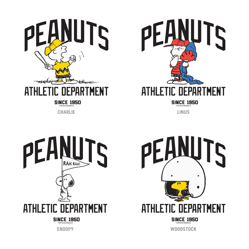 Choose Your Favorite Character Peanuts Athletic Department Customized Adult T-Shirt