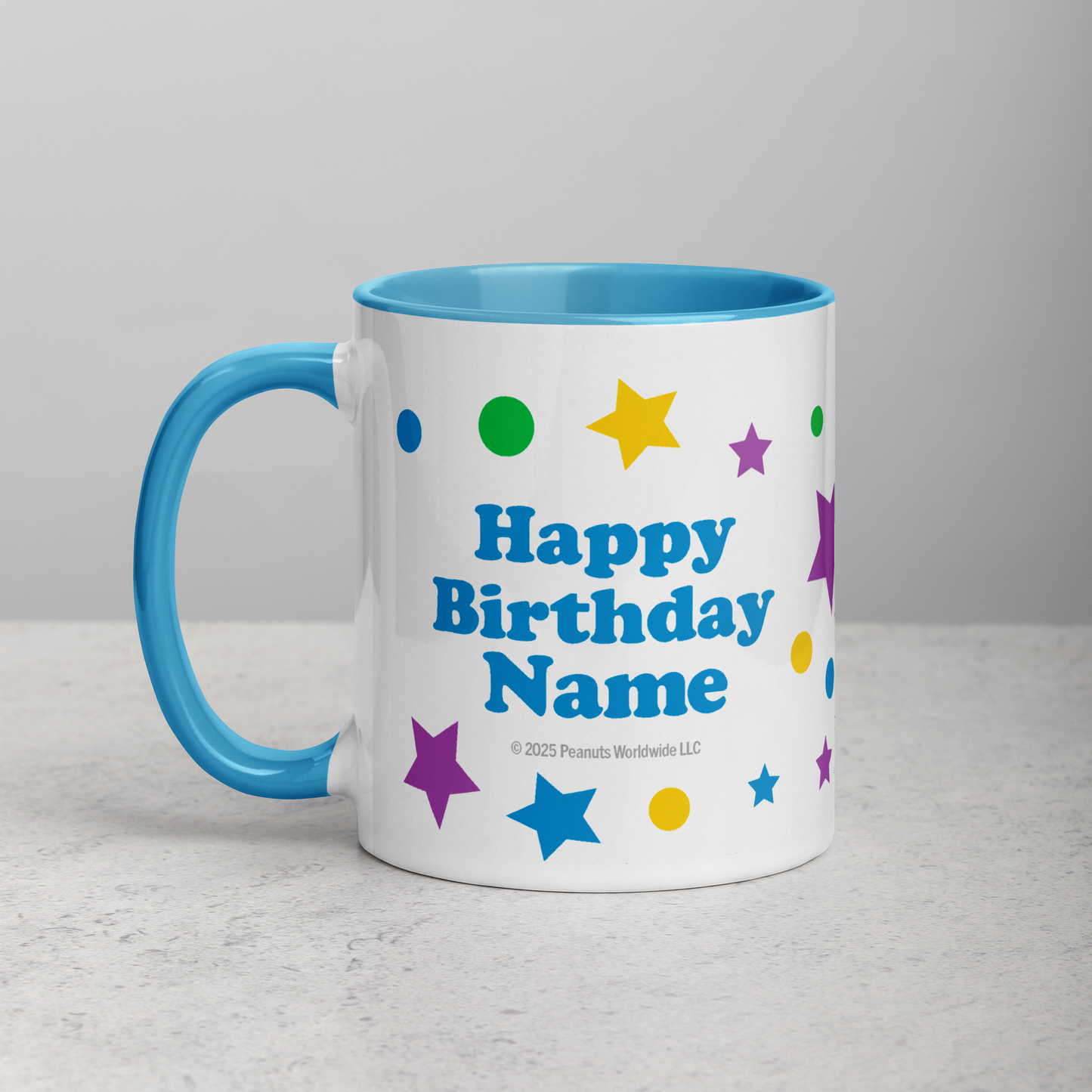 Peanuts Personalized Birthday Two-Tone Mug