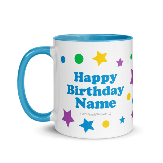 Peanuts Personalized Birthday Two-Tone Mug 11 oz-1
