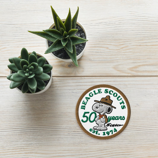 Peanuts Beagle Scouts 50 Years Badges Embroidered Patch-2
