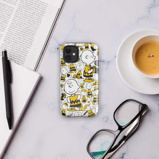 Peanuts Charlie Brown Pattern Tough Phone Case - iPhone-5