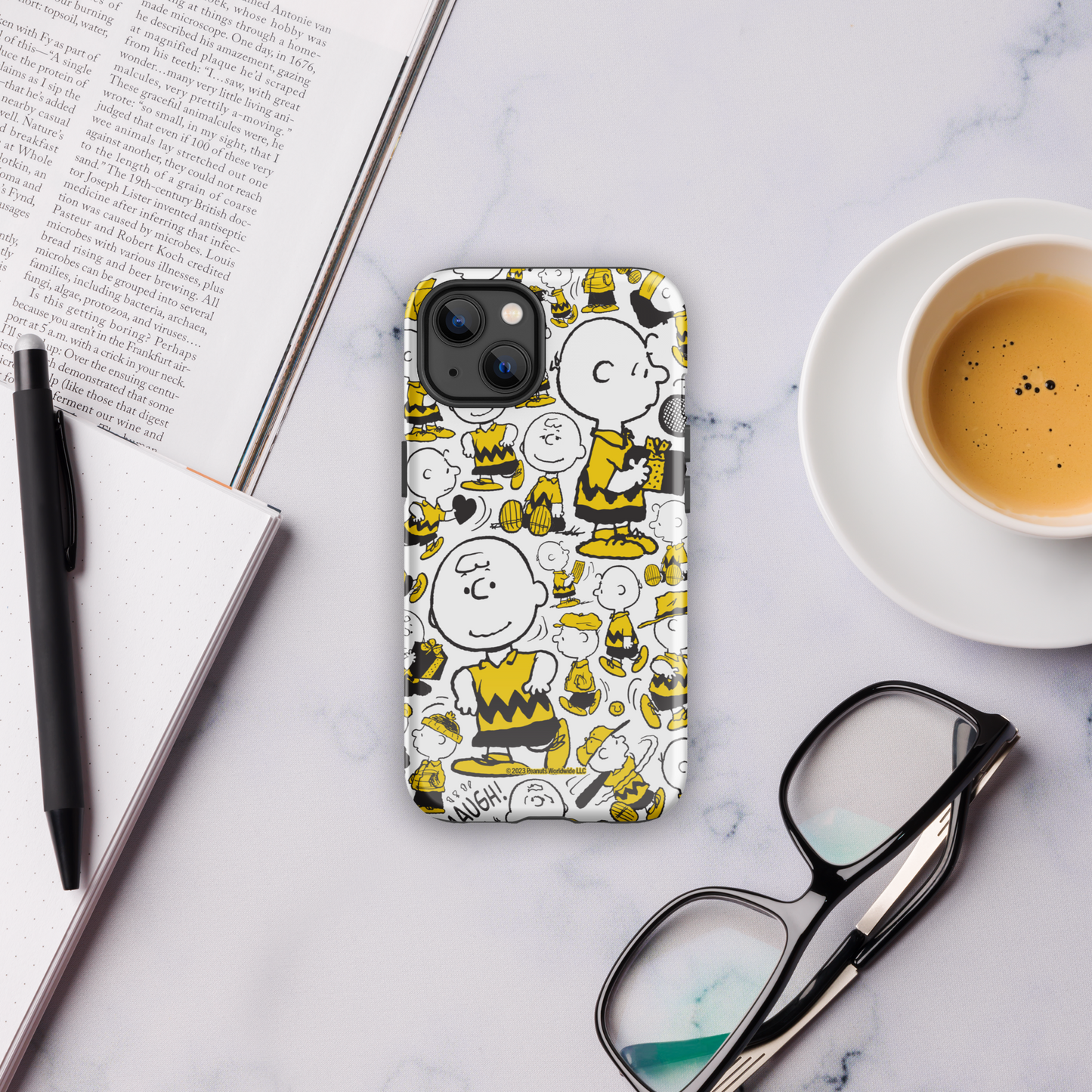 Peanuts Charlie Brown Pattern Tough Phone Case - iPhone