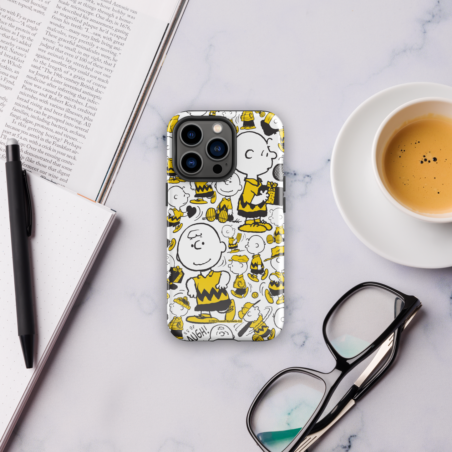 Peanuts Charlie Brown Pattern Tough Phone Case - iPhone