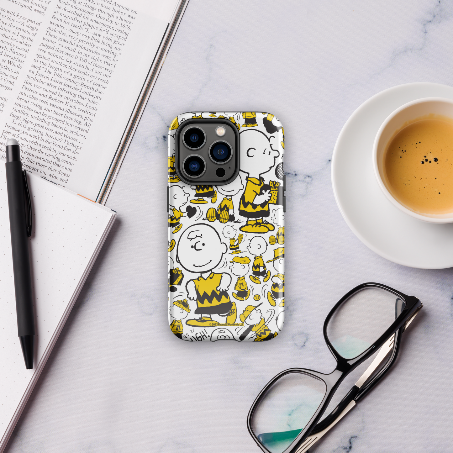 Peanuts Charlie Brown Pattern Tough Phone Case - iPhone
