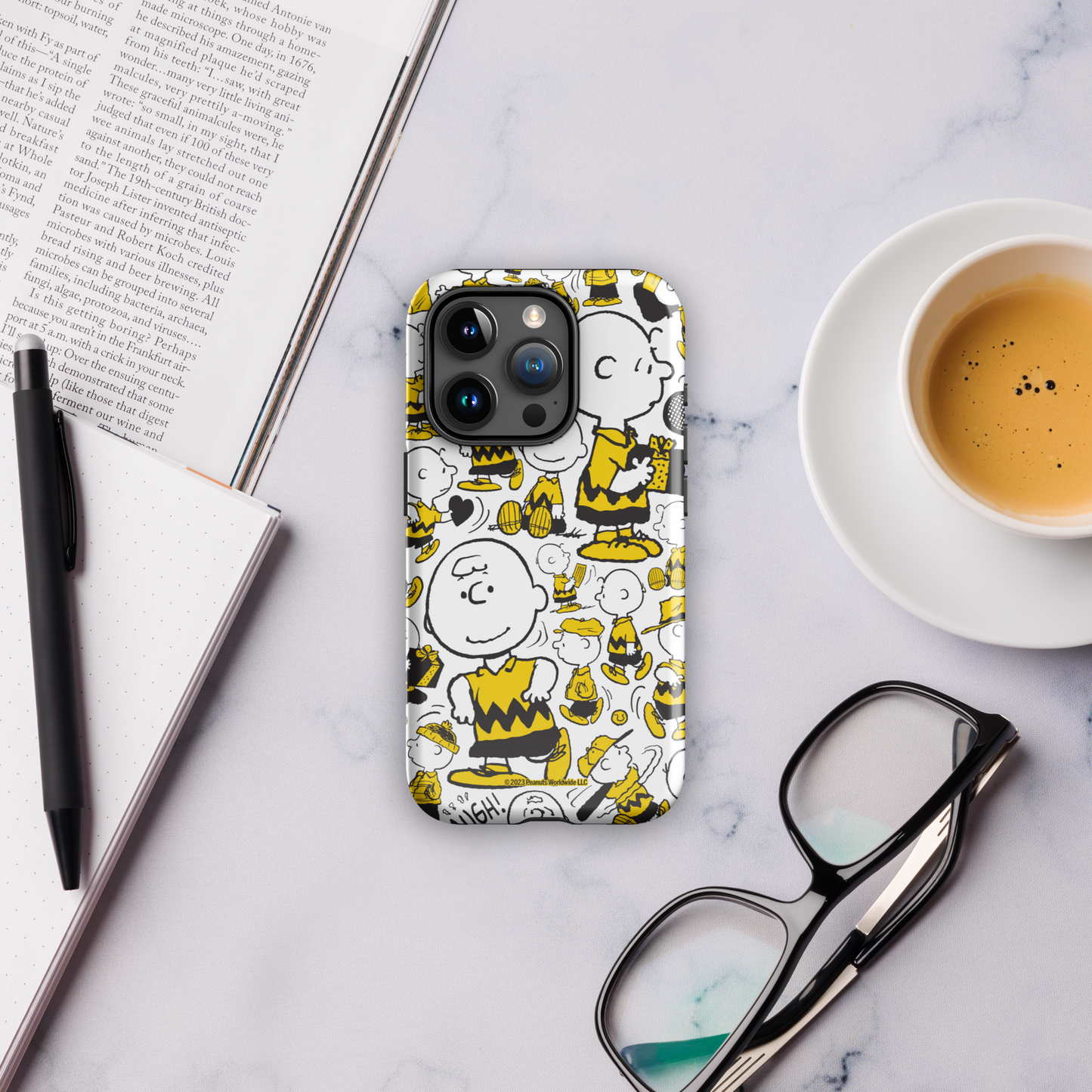 Peanuts Charlie Brown Pattern Tough Phone Case - iPhone