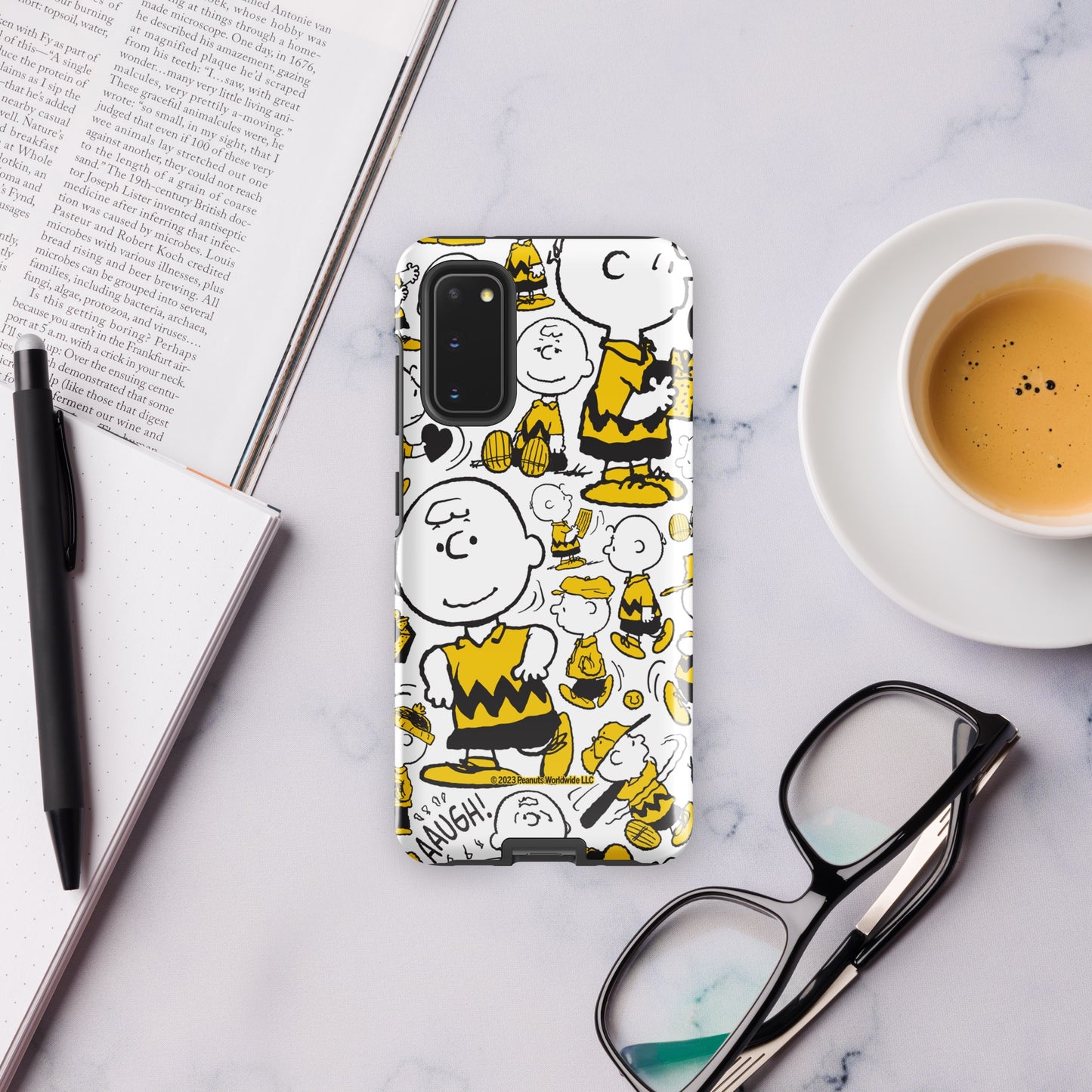 Peanuts Charlie Brown Pattern Tough Phone Case - Samsung