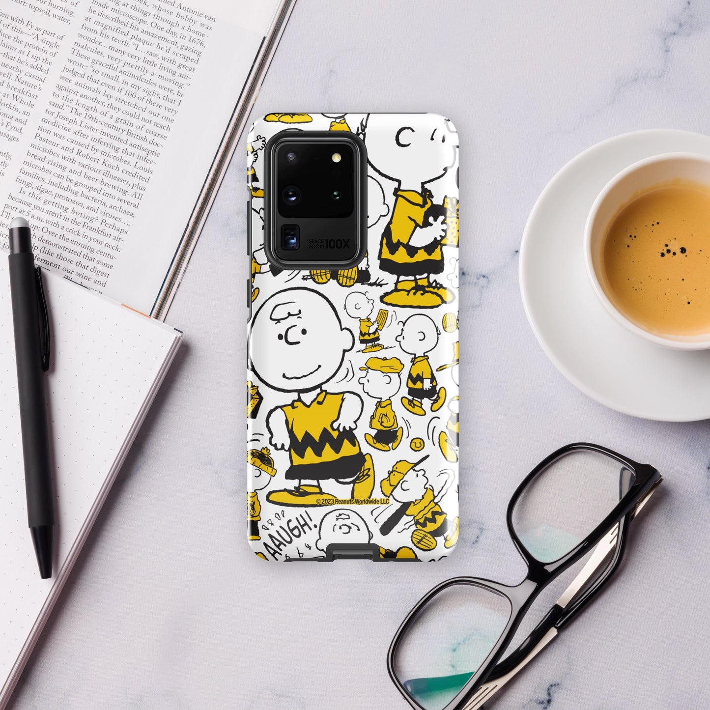 Peanuts Charlie Brown Pattern Tough Phone Case - Samsung