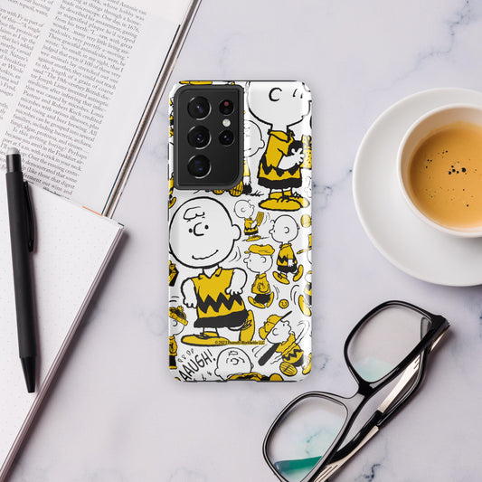 Peanuts Charlie Brown Pattern Tough Phone Case - Samsung-23
