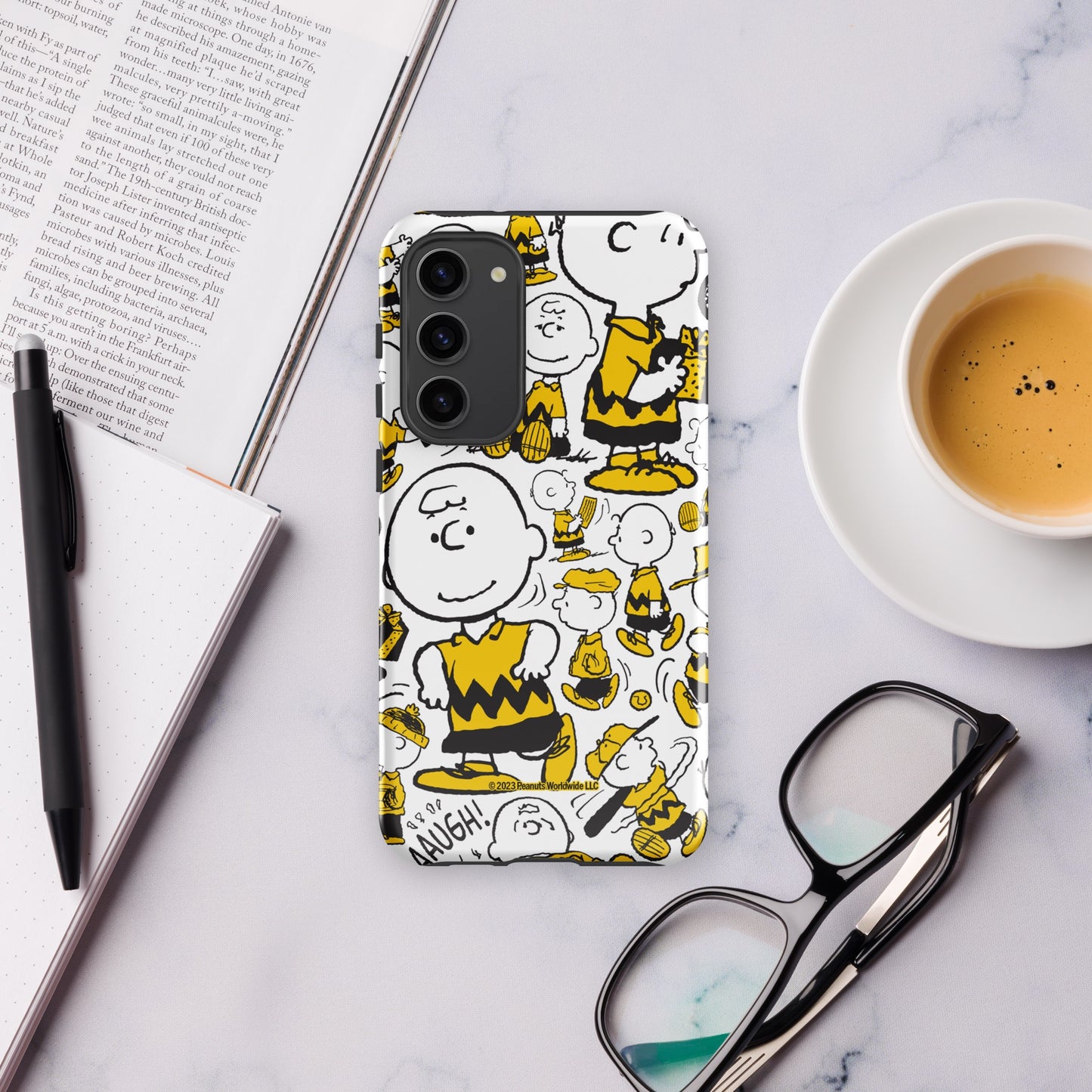 Peanuts Charlie Brown Pattern Tough Phone Case - Samsung
