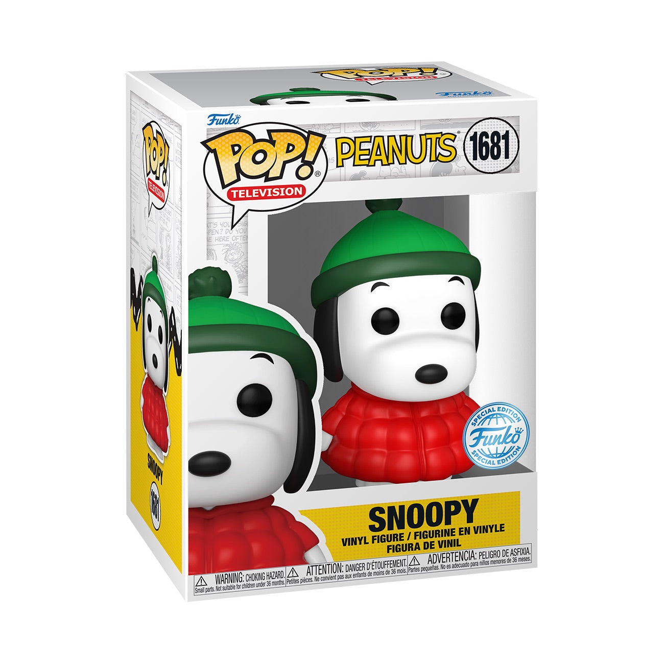 snoopy Peanuts Snoopy in Coat with Chance of Chase Funko Pop! Figure