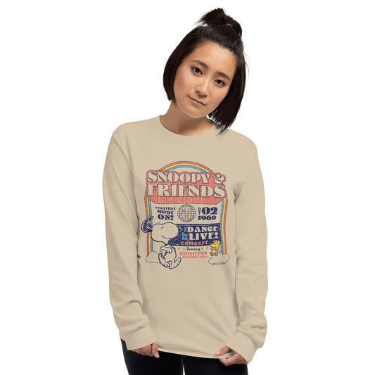 Peanuts Snoopy & Friends Dance Live Long Sleeve T-Shirt-2