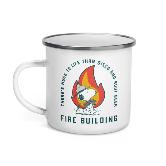 Beagle Scouts Fire Building 50 Years Enamel Mug-1