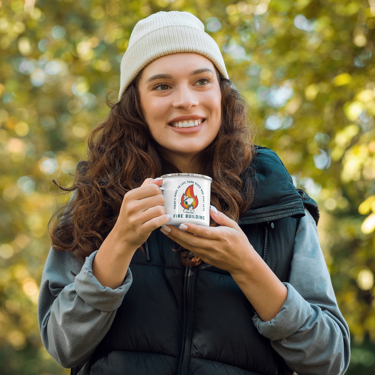 Beagle Scouts Fire Building 50 Years Enamel Mug