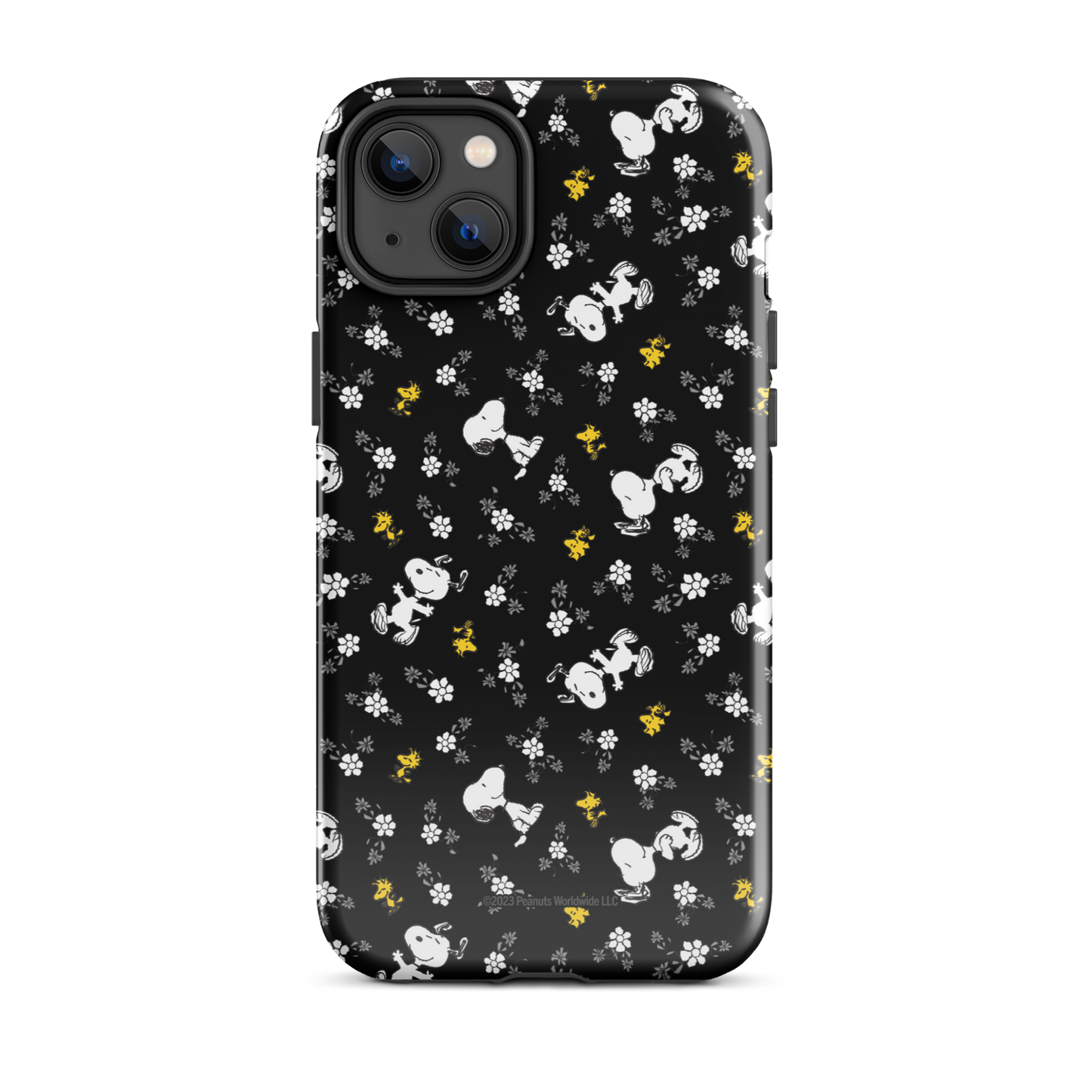 Peanuts Woodstock and Snoopy Floral Pattern iPhone Tough Case