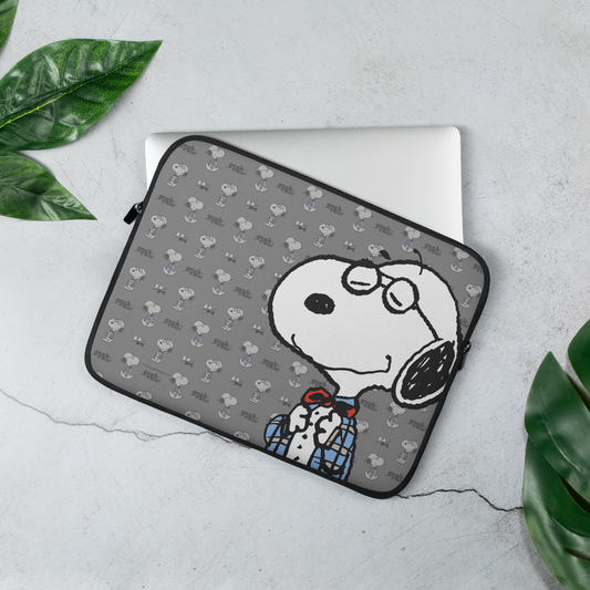Snoopy Geek Chic Pattern Laptop Sleeve-0