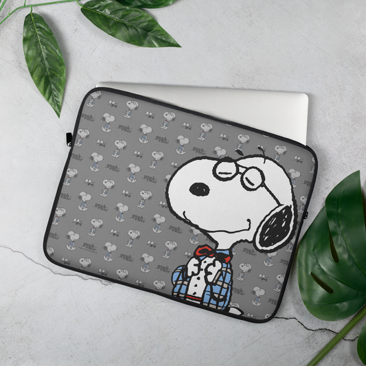 Snoopy Geek Chic Pattern Laptop Sleeve-3