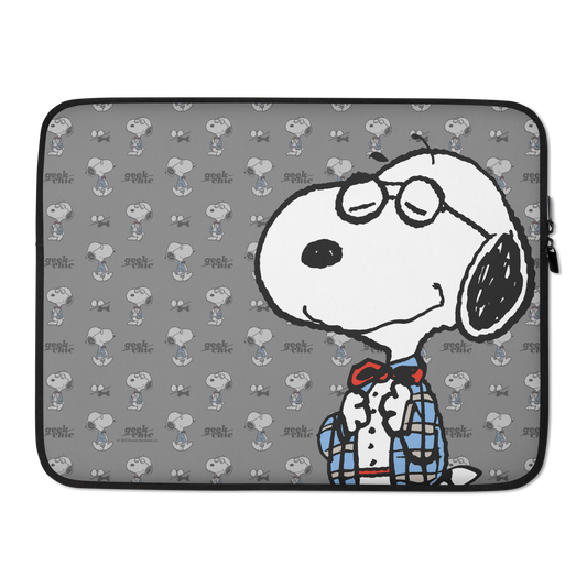 Snoopy Geek Chic Pattern Laptop Sleeve-2