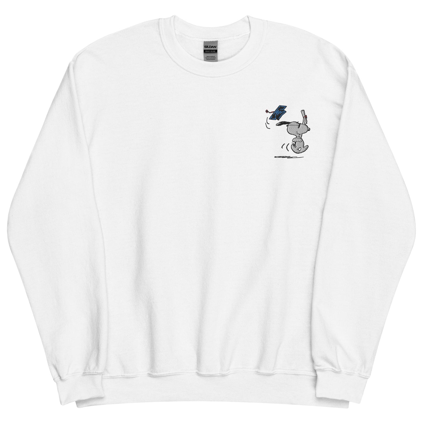 Graduation Snoopy Embroidered Crewneck