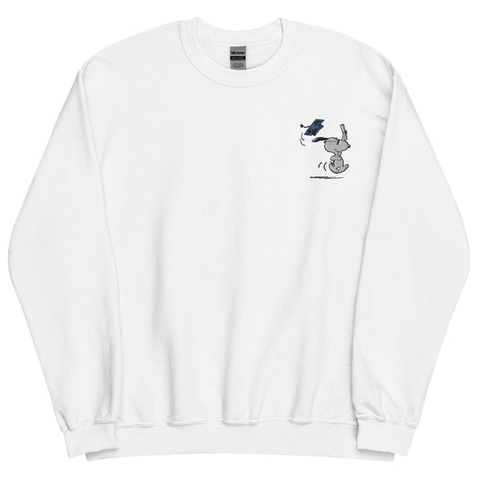 Graduation Snoopy Embroidered Crewneck-0