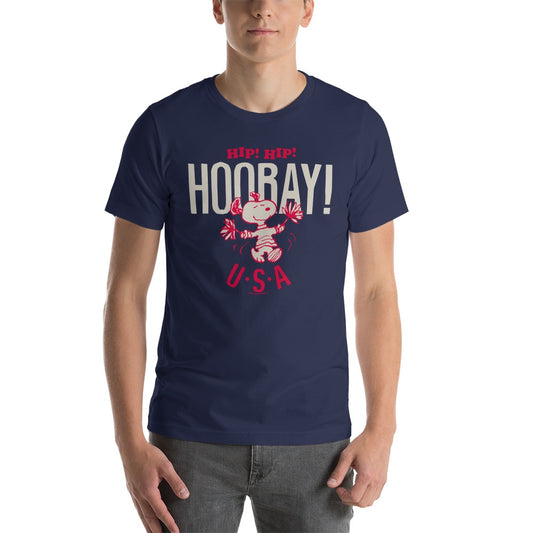 Snoopy Hip Hip Hooray Adult T-Shirt-2