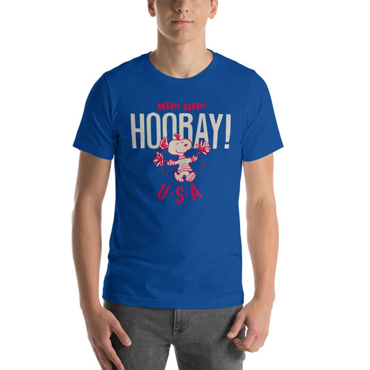 Snoopy Hip Hip Hooray Adult T-Shirt-4