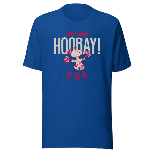 Snoopy Hip Hip Hooray Adult T-Shirt-3