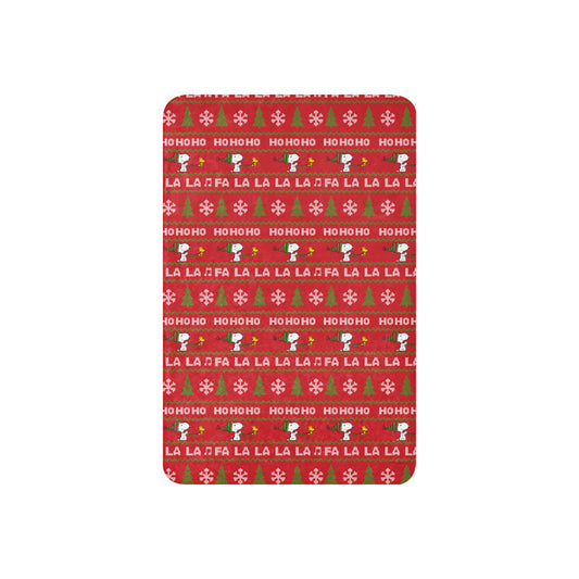 Peanuts HoHoHo Sherpa Blanket-0