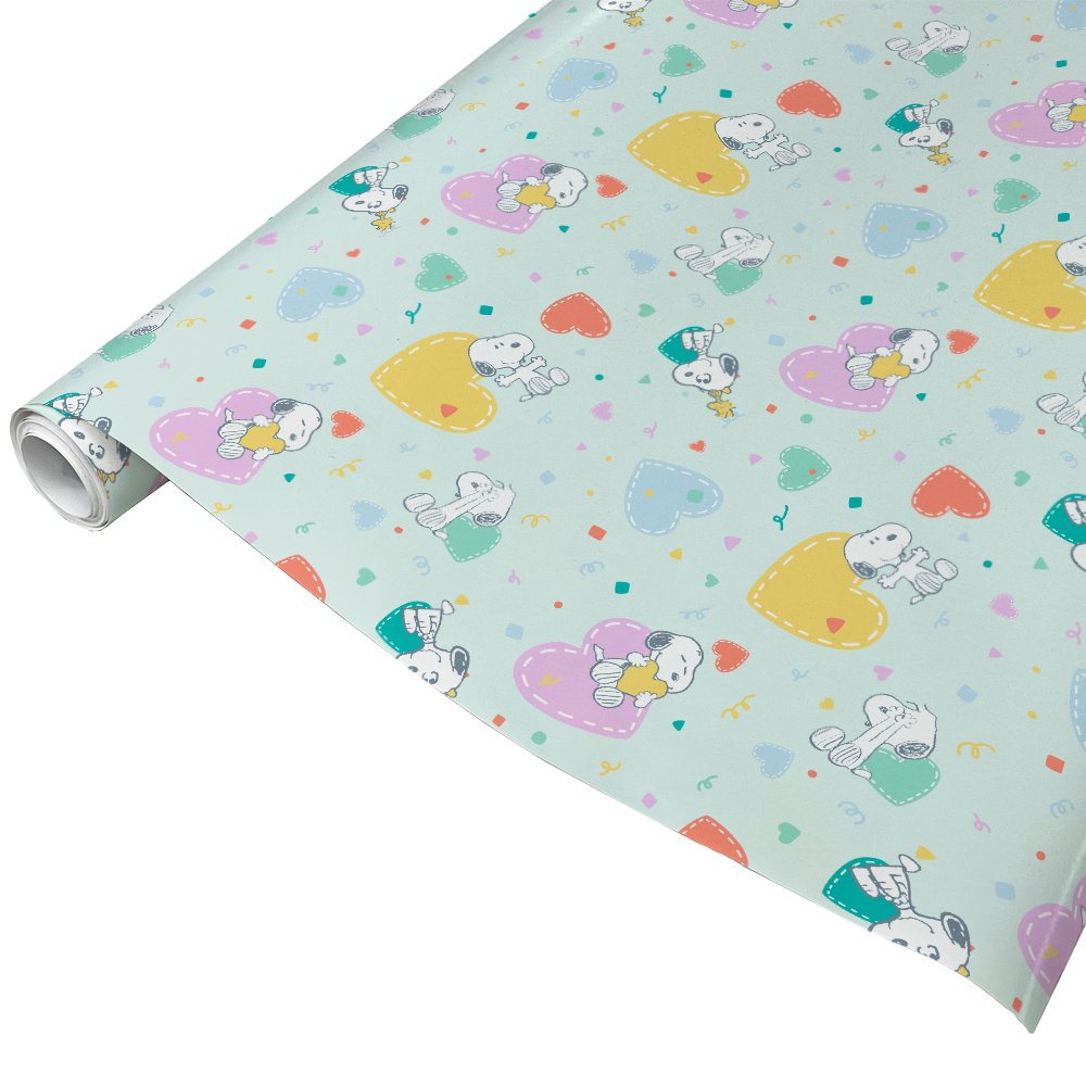 Peanuts Snoopy Hearts Gift Wrap