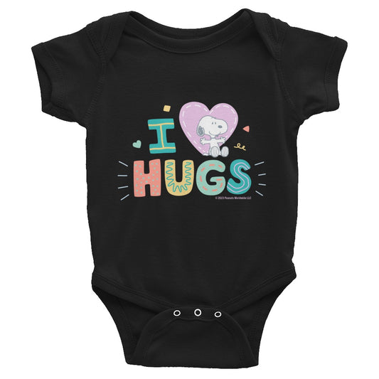 Snoopy I Love Hugs Baby Bodysuit-0