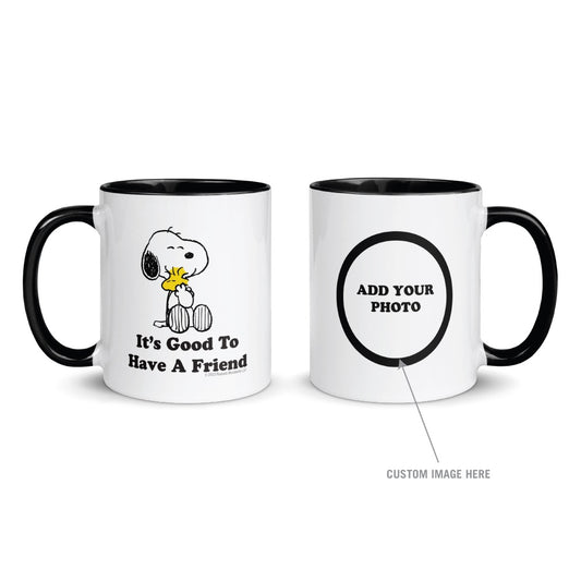It's Good To Have A Friend Personalized Two Tone Mug-0