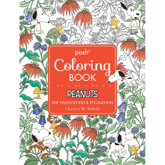 Posh Adult Coloring Book: Peanuts for Inspiration & Relaxation-0