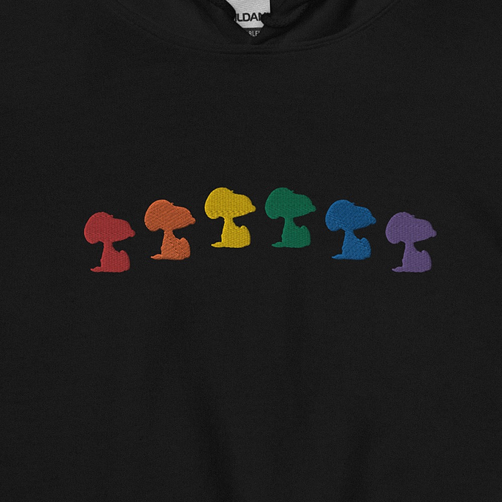 Peanuts Snoopy Rainbow Embroidered Unisex Hoodie