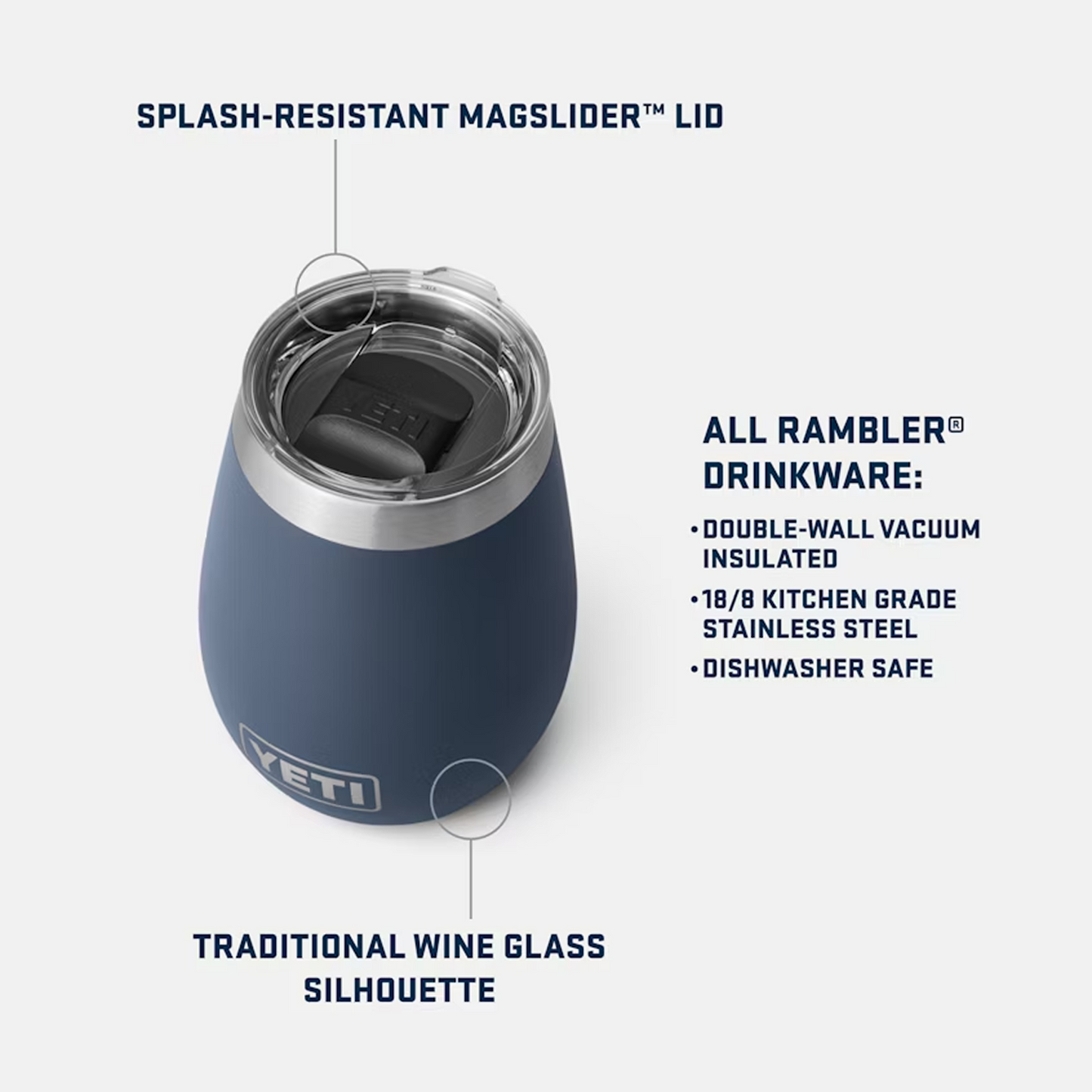 Peanuts x Yeti® Rambler 10oz Wine Tumbler with Lid