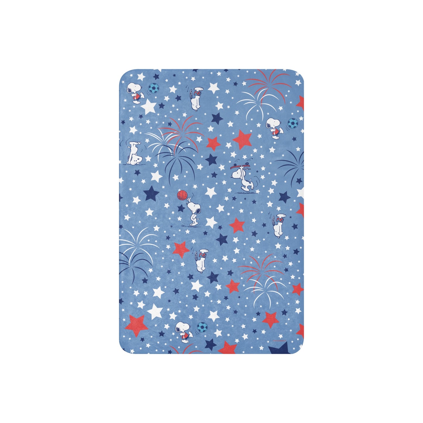 Snoopy Sports and Stars Sherpa Blanket
