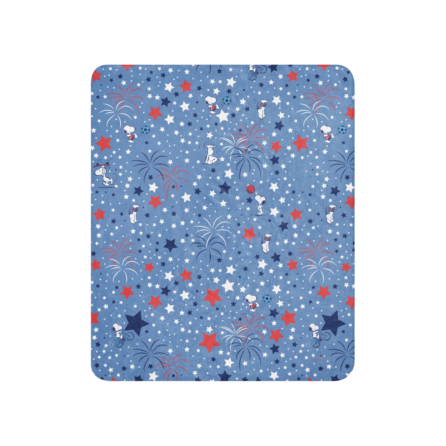 Snoopy Sports and Stars Sherpa Blanket