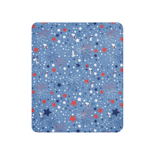 Snoopy Sports and Stars Sherpa Blanket-3