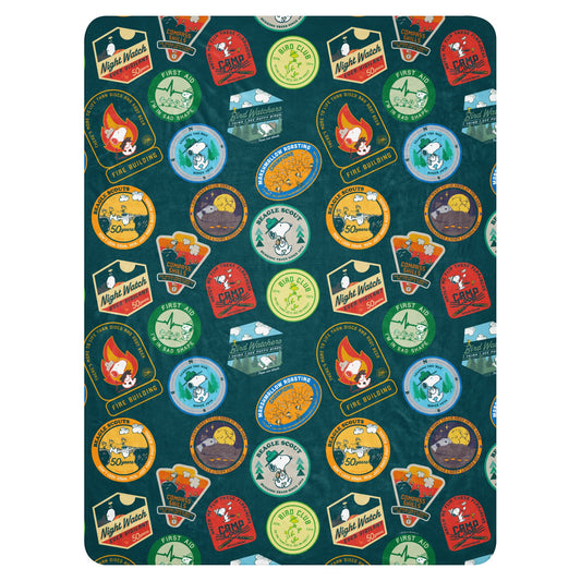 Beagle Scouts 50 Years Badges Sherpa Blanket-8
