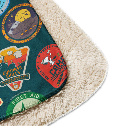 Beagle Scouts 50 Years Badges Sherpa Blanket-4