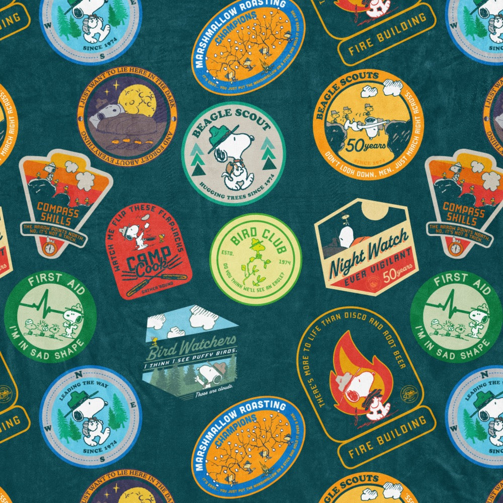 Beagle Scouts 50 Years Badges Sherpa Blanket