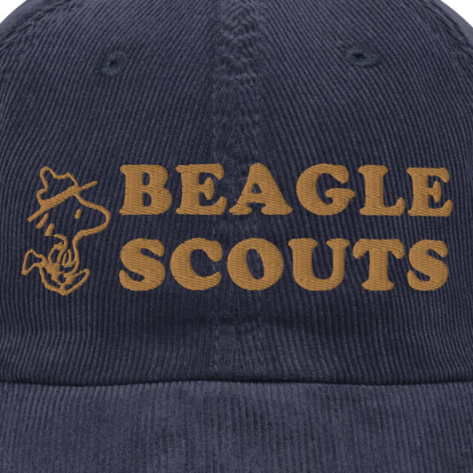 Woodstock Beagle Scouts Embroidered Vintage Corduroy Hat-1